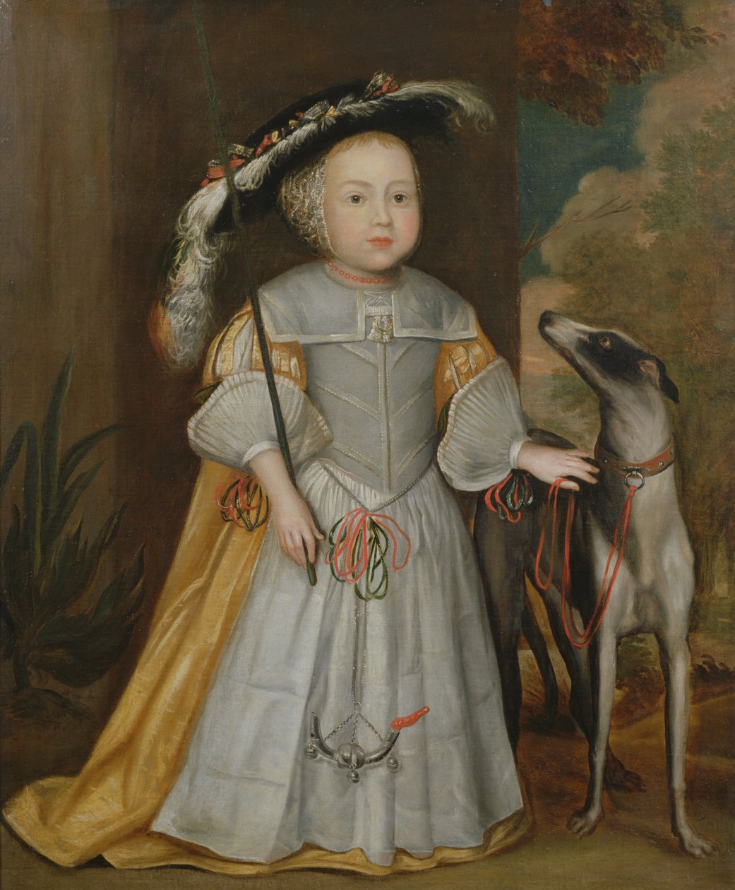 Menino e Ponteiro, 1650 de Dutch School