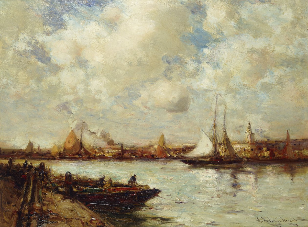 Porto de Southampton, de E. Aubrey Hunt