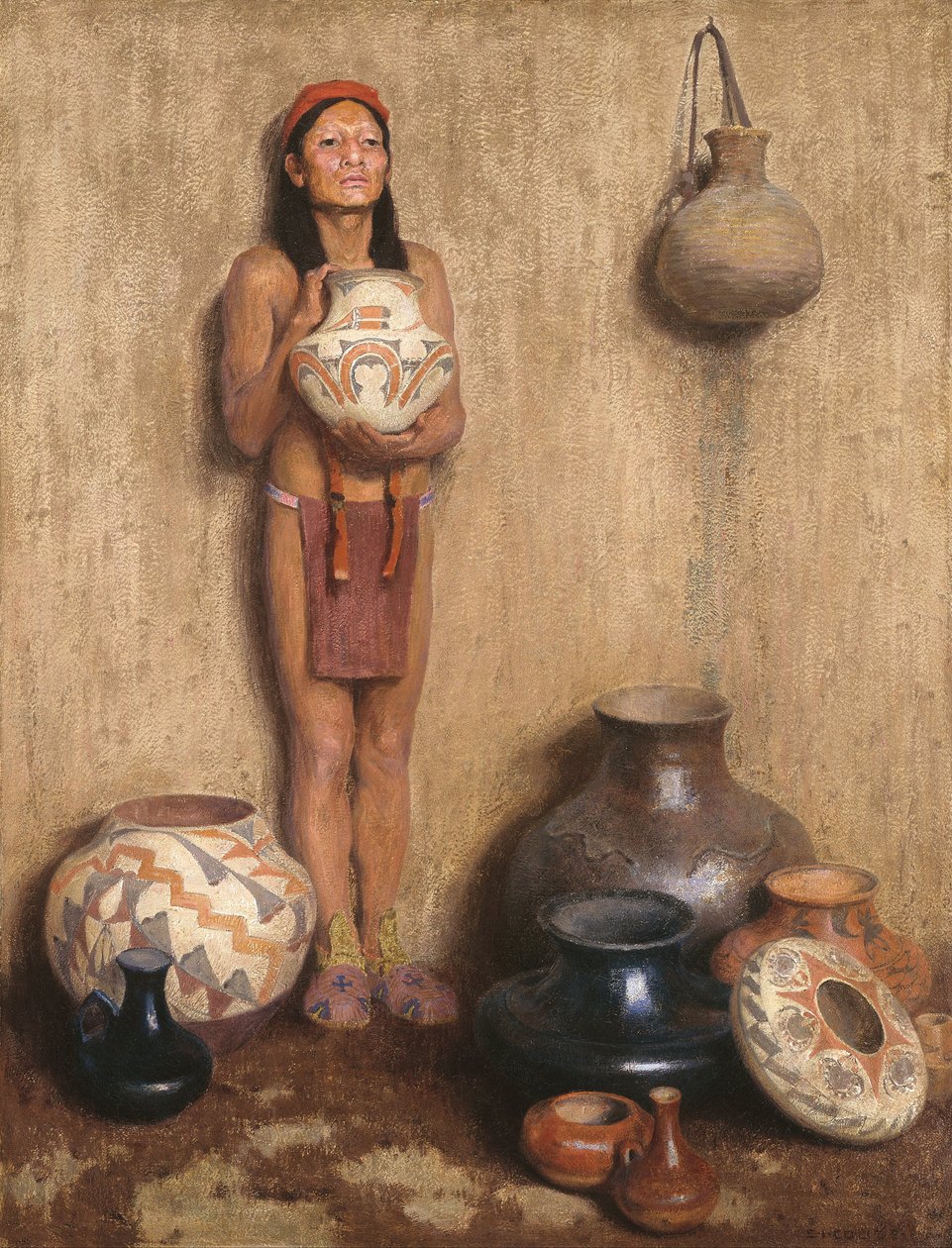 Vendedor de Cerâmica de Eanger Irving Couse