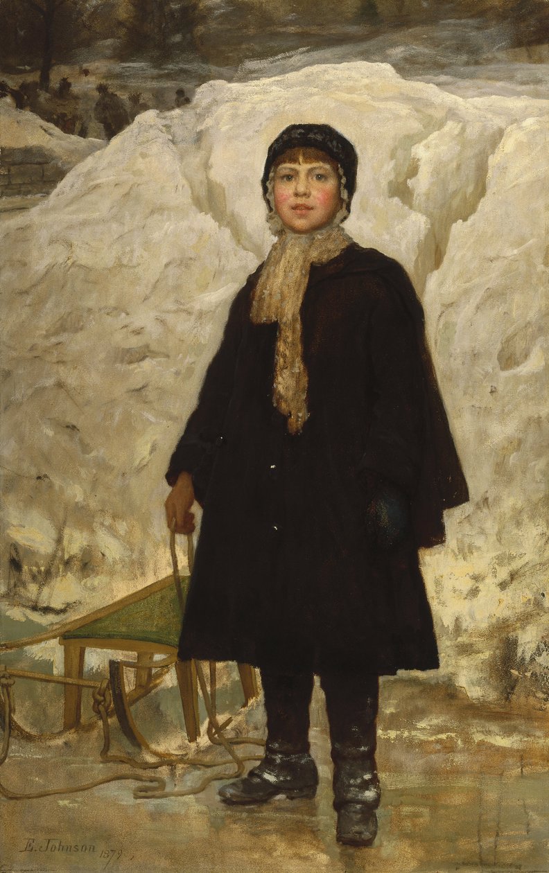 Retrato de uma criança de Eastman Johnson