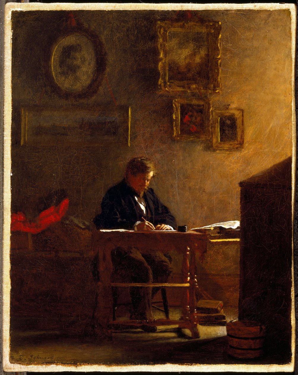 Auto-retrato, c.1865-70 de Eastman Johnson