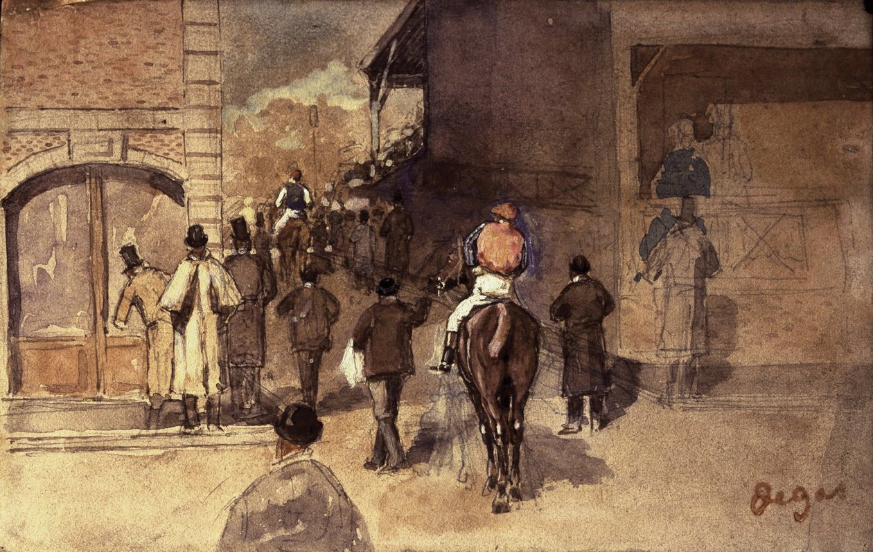 A saída de pesagem de Edgar Degas