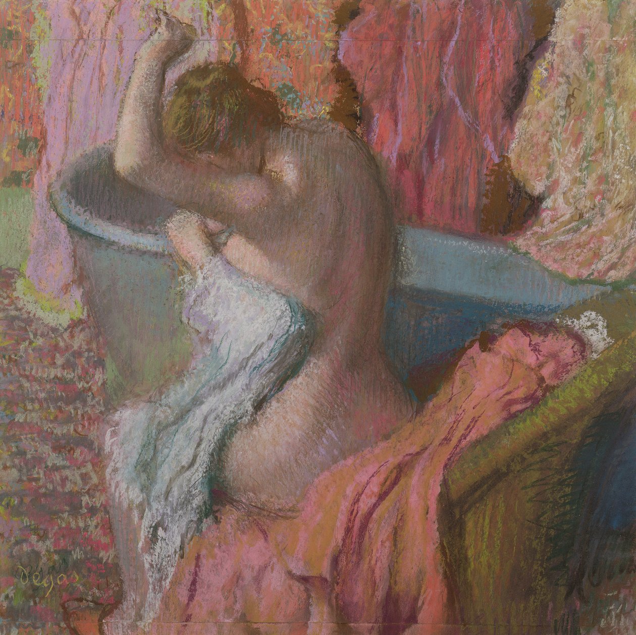 Banhista, 1899 (pastel sobre papel) de Edgar Degas