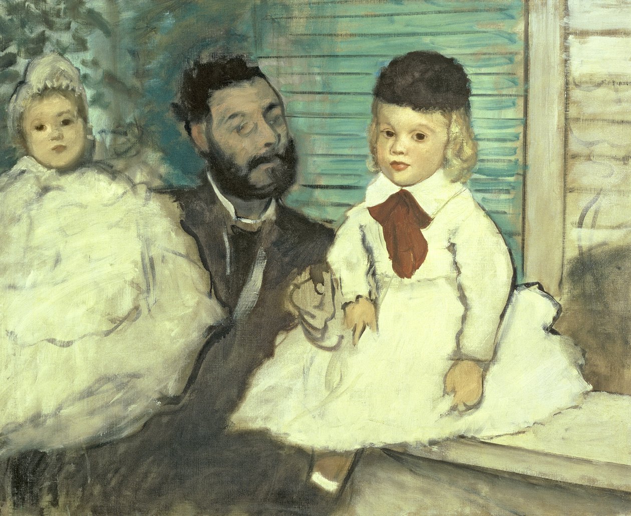 Comte Le Pic e seus filhos de Edgar Degas