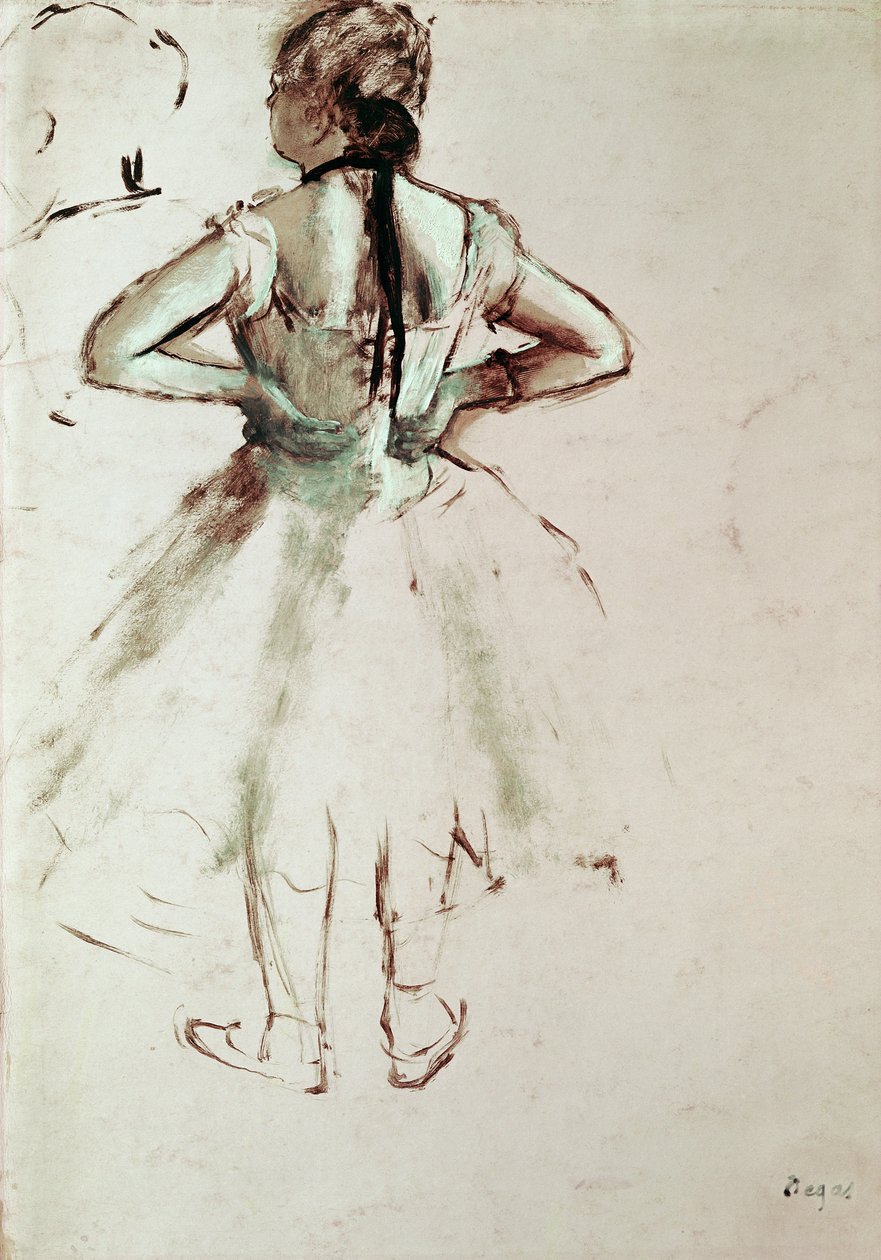 Dançarino visto de costas de Edgar Degas