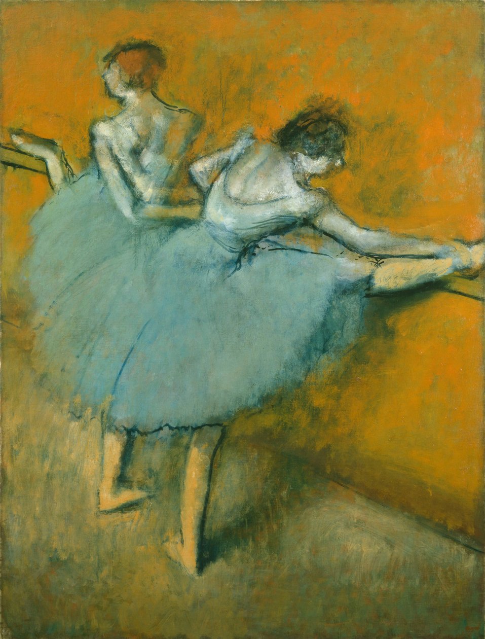Dançarinos no Barre de Edgar Degas
