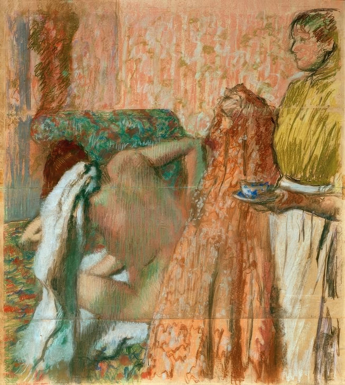 Café da manhã depois do banho de Edgar Degas