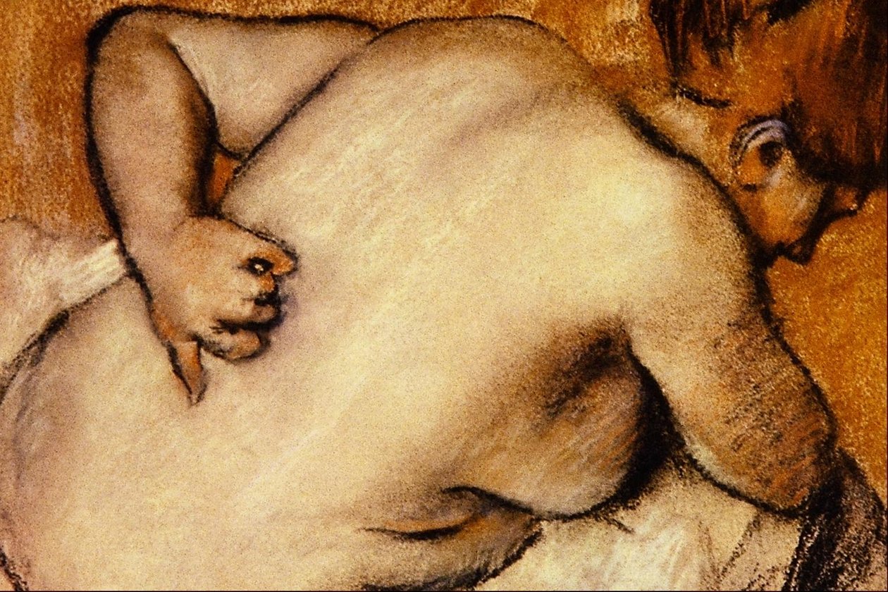 Nu, coçando as costas de Edgar Degas