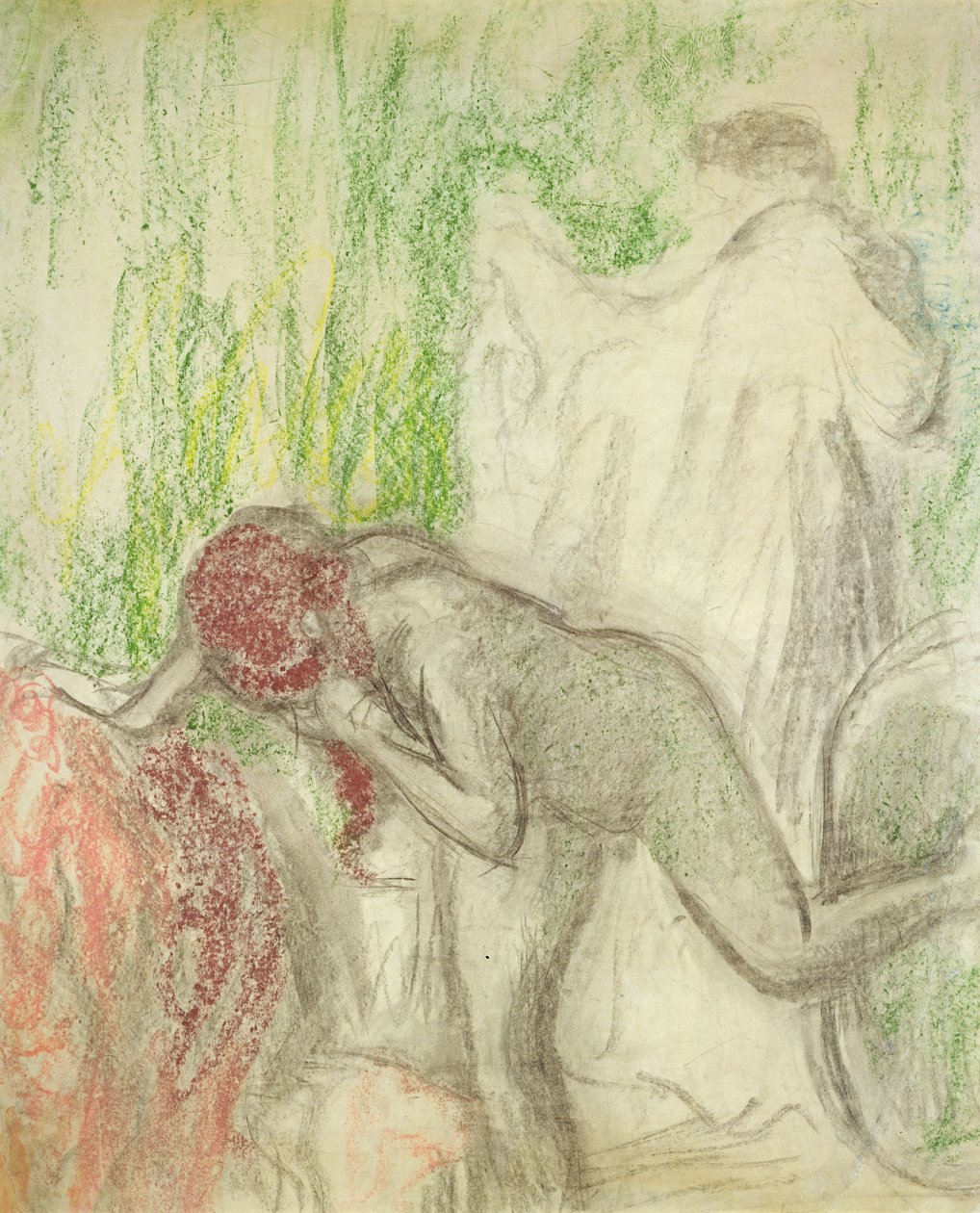 Nu sair do banho de Edgar Degas