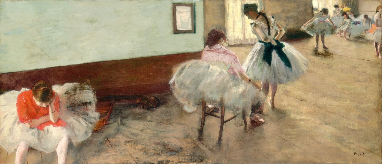 A lição de dança, c.1879 de Edgar Degas