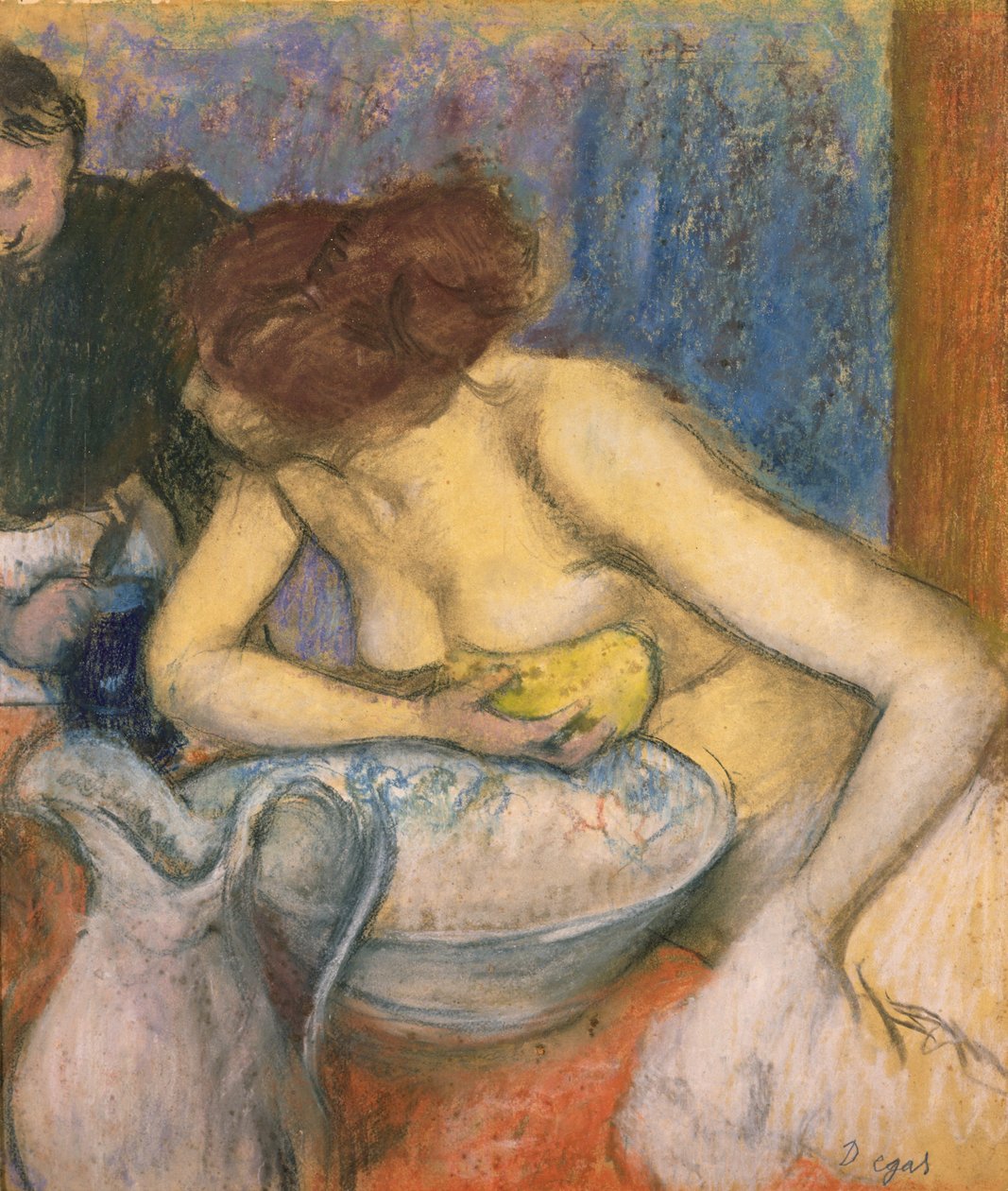 O banheiro, 1897 (pastel) de Edgar Degas