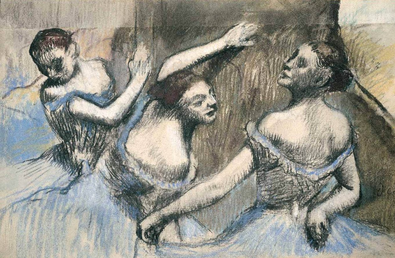 três dançarinos de Edgar Degas