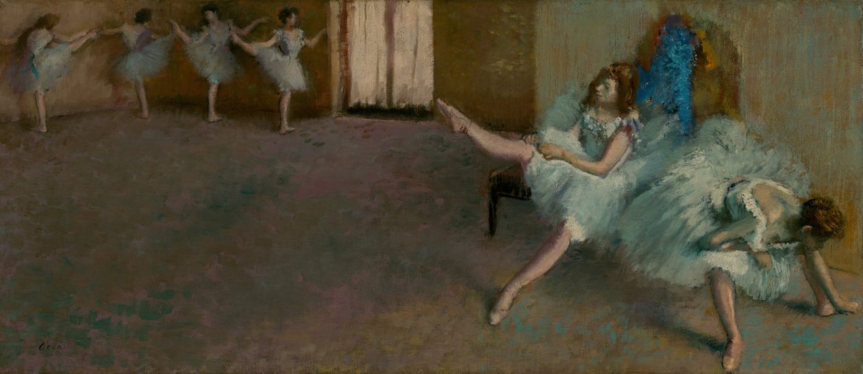 Antes do Balé, 18901892. de Edgar Degas