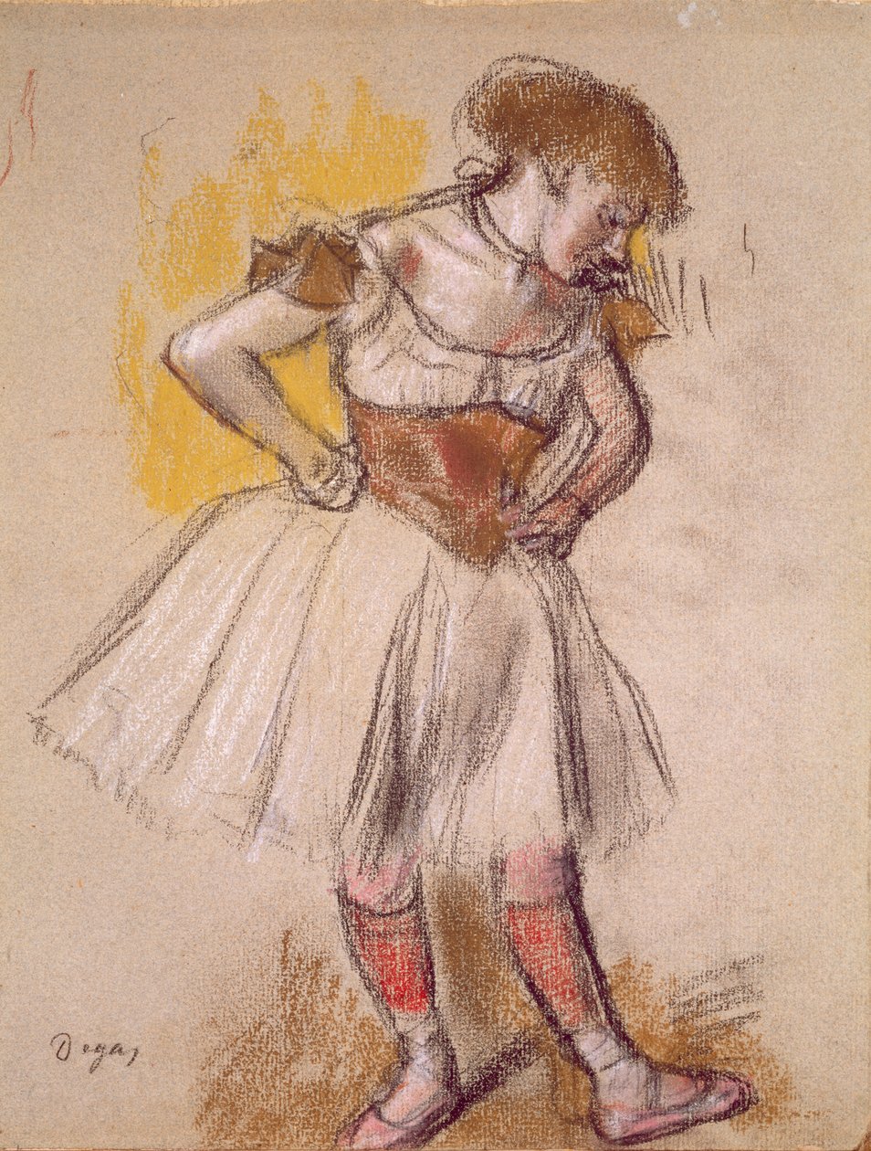Dançarino, c.1880 (pastel) de Edgar Degas