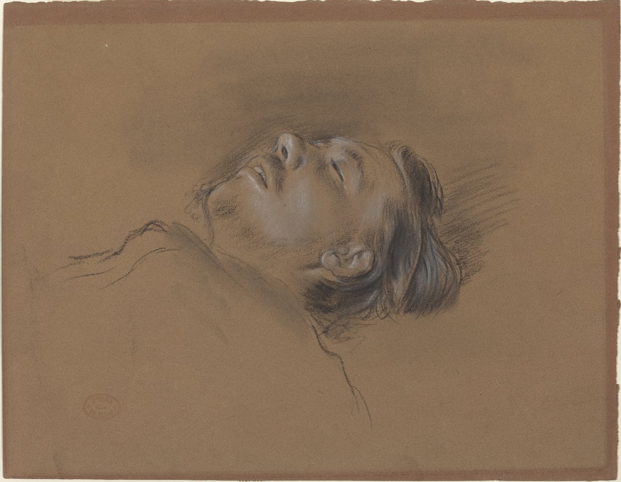 Chefe do jóquei caído de Edgar Degas