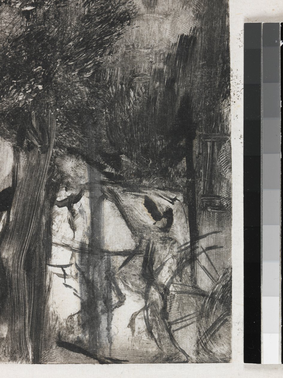 A Avenue du Bois de Edgar Degas