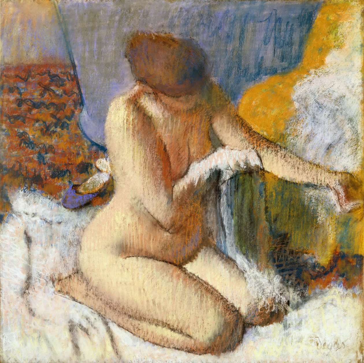 A saída do banho de Edgar Degas