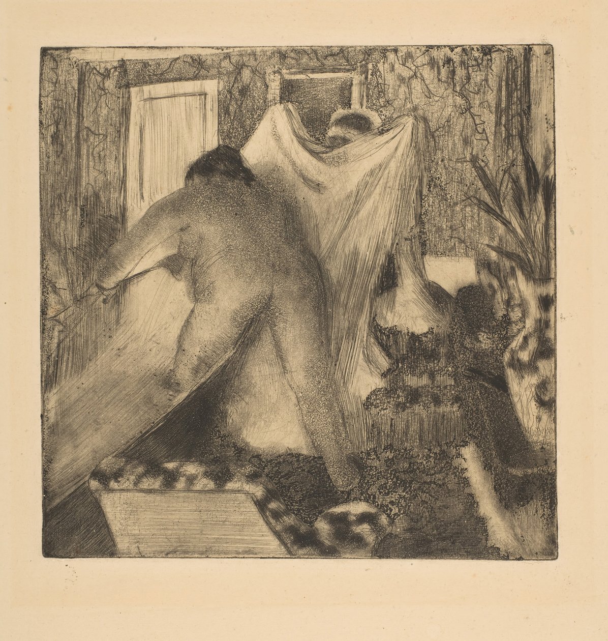 Saindo do Banho, 1879-80. de Edgar Degas