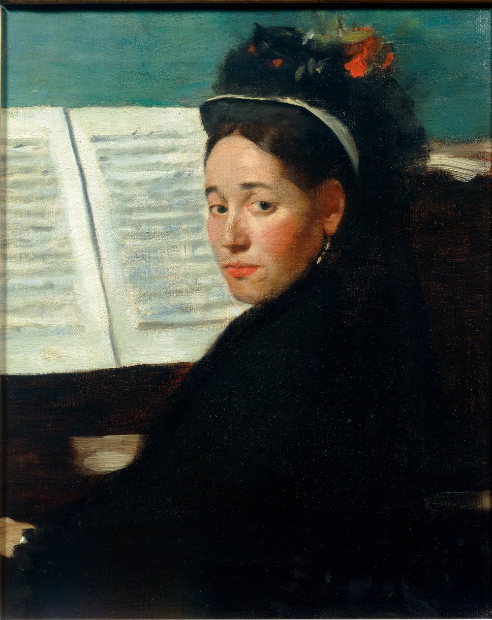 Miss Dihau ao piano de Edgar Degas