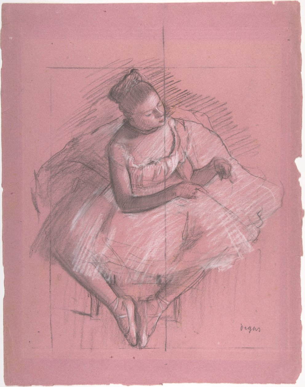 Dançarino sentado de Edgar Degas