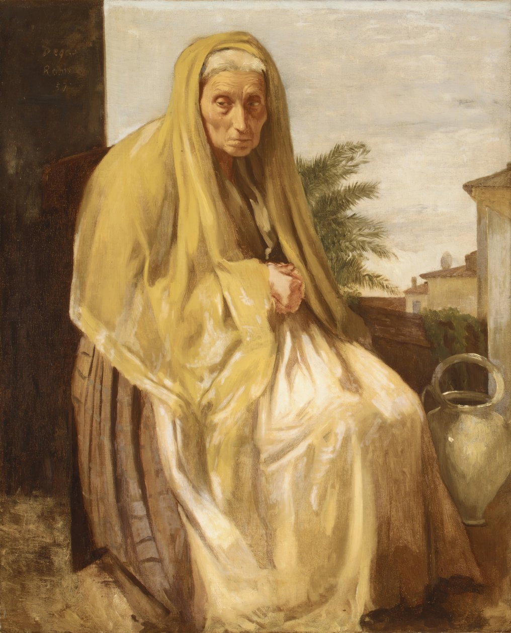 A velha italiana, 1857. de Edgar Degas