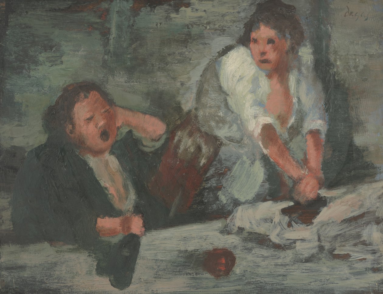Lavar Mulheres (óleo no painel) de Edgar Degas