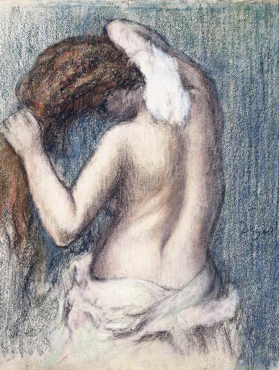 Mulher se secando, c.1906 de Edgar Degas