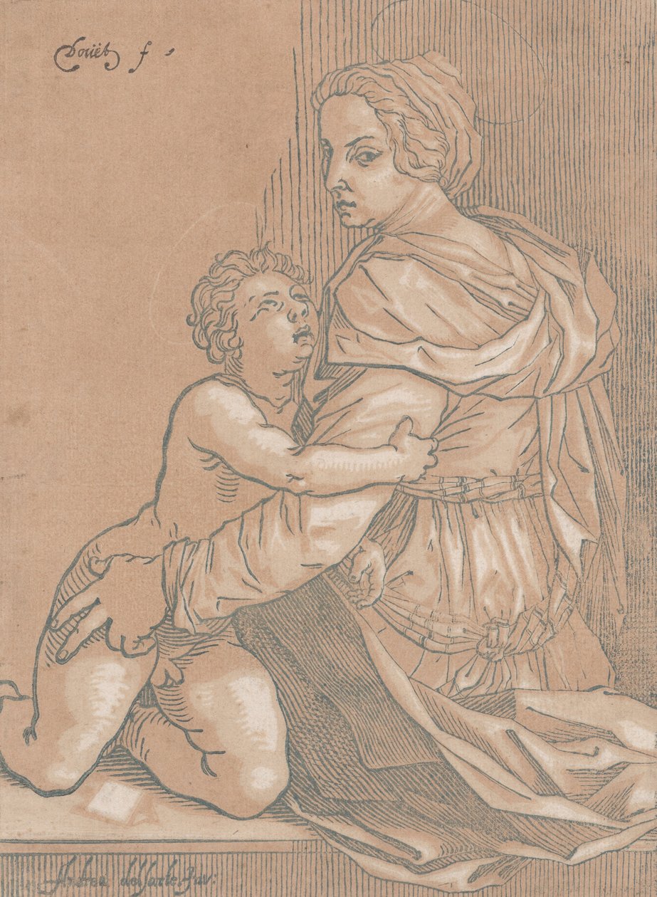 Virgem e criança, c. 1530. de Edmond Douet