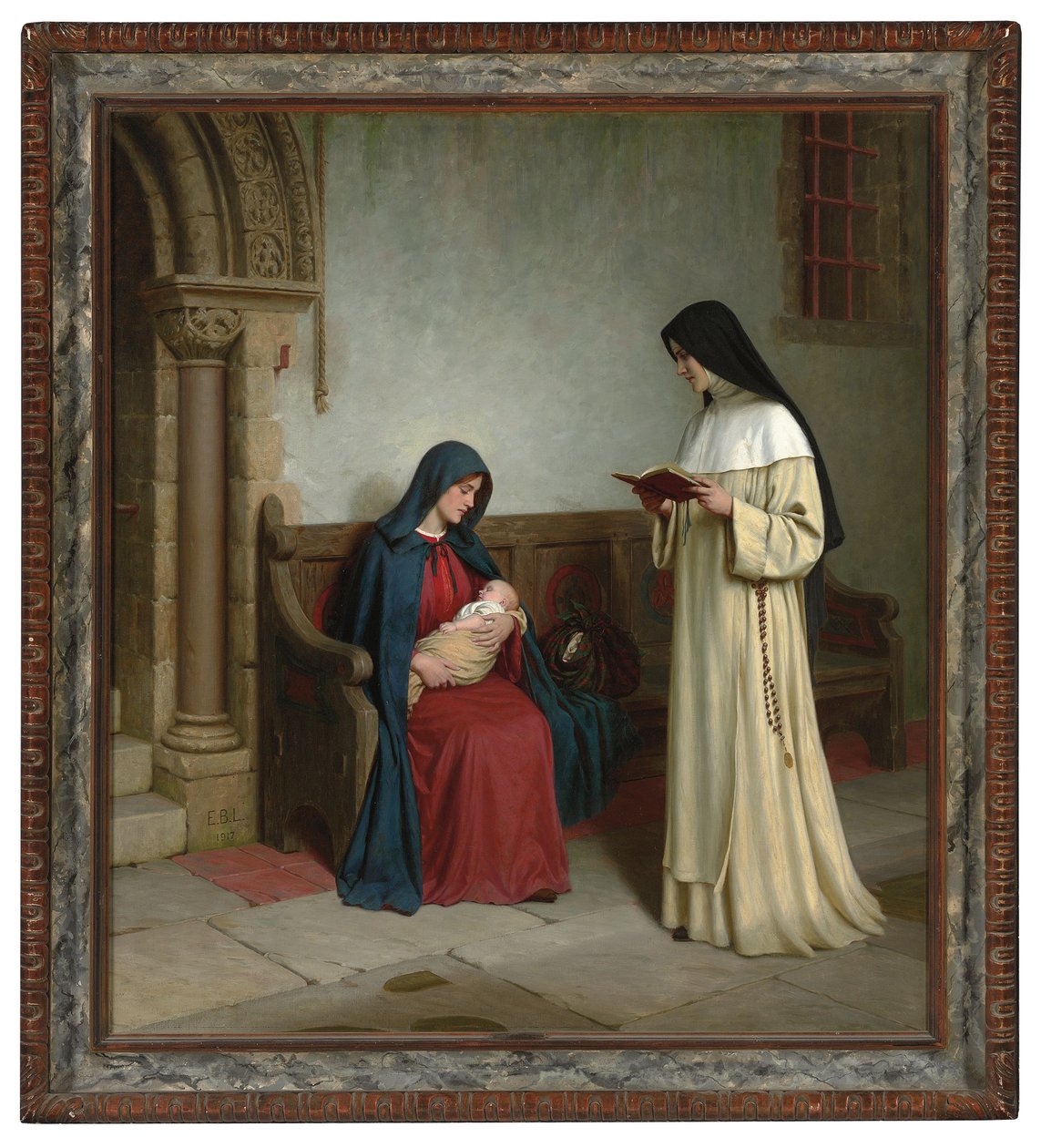 Maternidade, 1917 de Edmund Blair Leighton