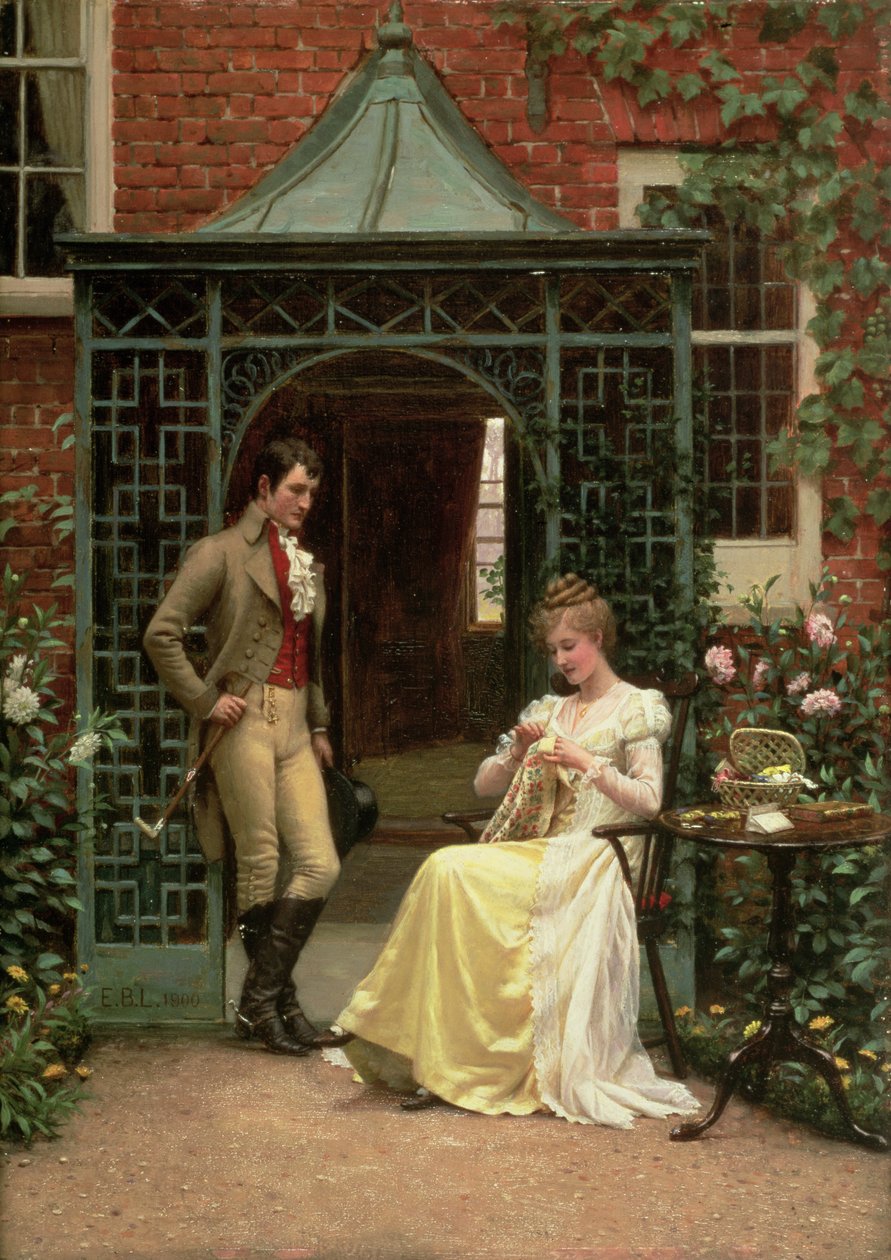 No limiar de Edmund Blair Leighton