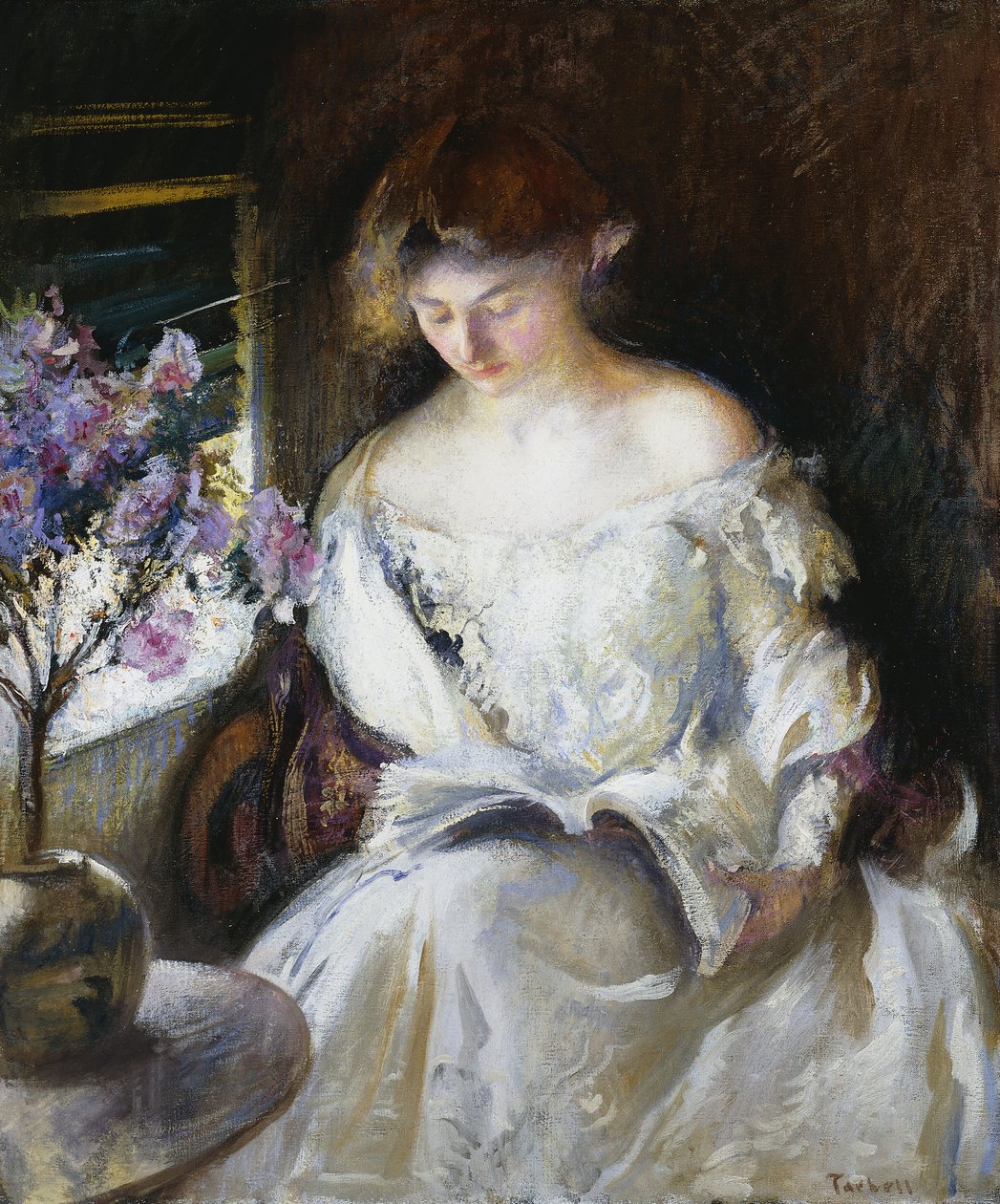 Leitura de menina de Edmund Charles Tarbell