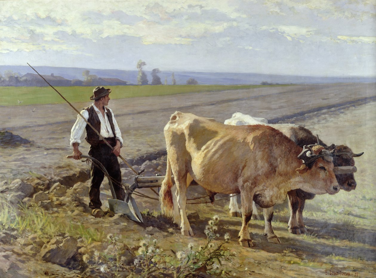 O sulco, 1897 de Edouard Debat Ponsan