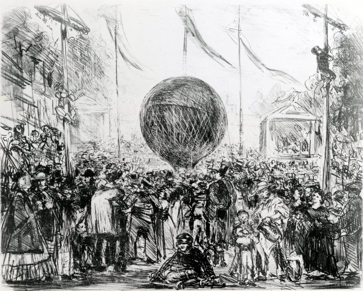 O balão, 1862 de Édouard Manet