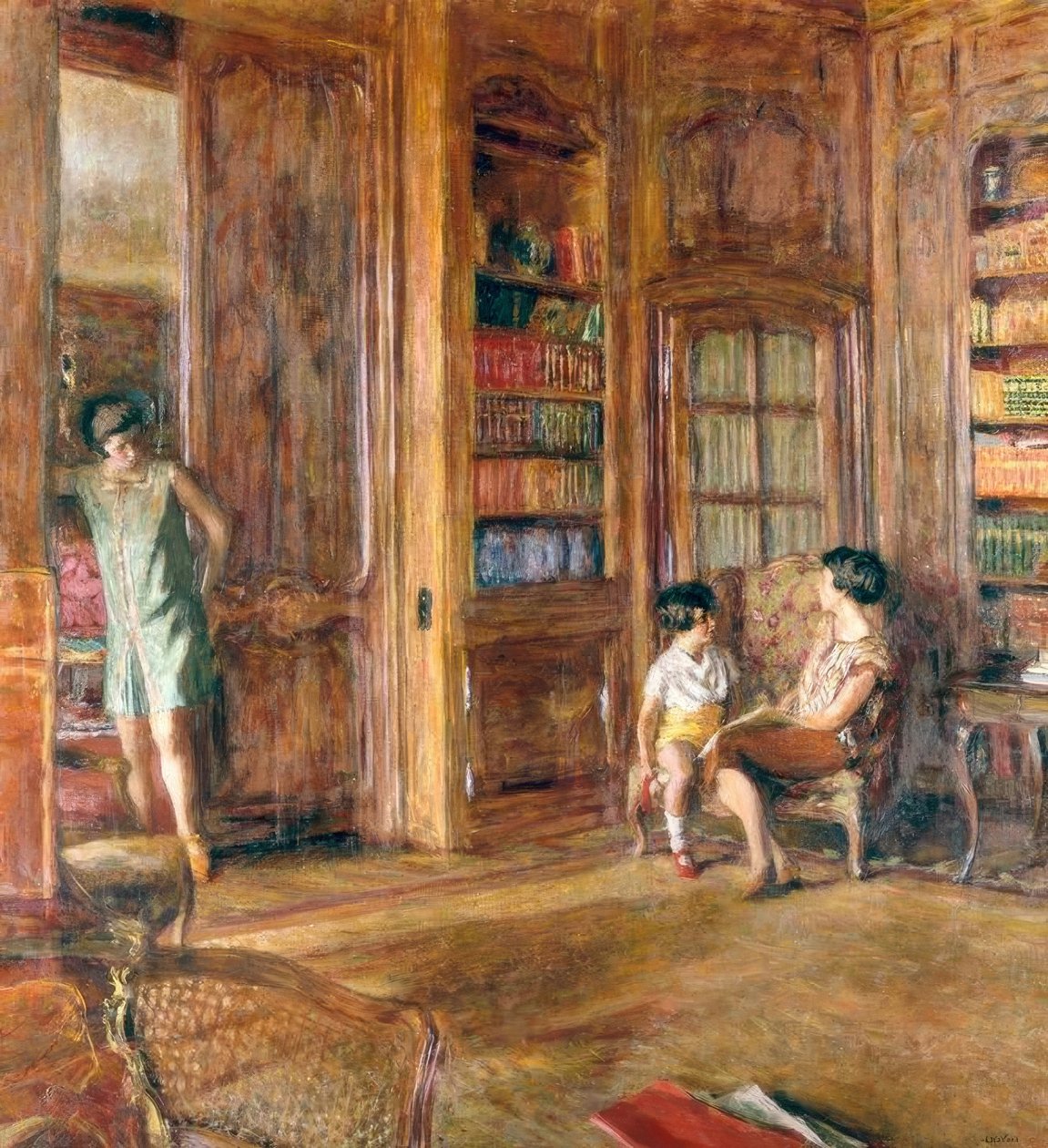 Na biblioteca de Edouard Vuillard