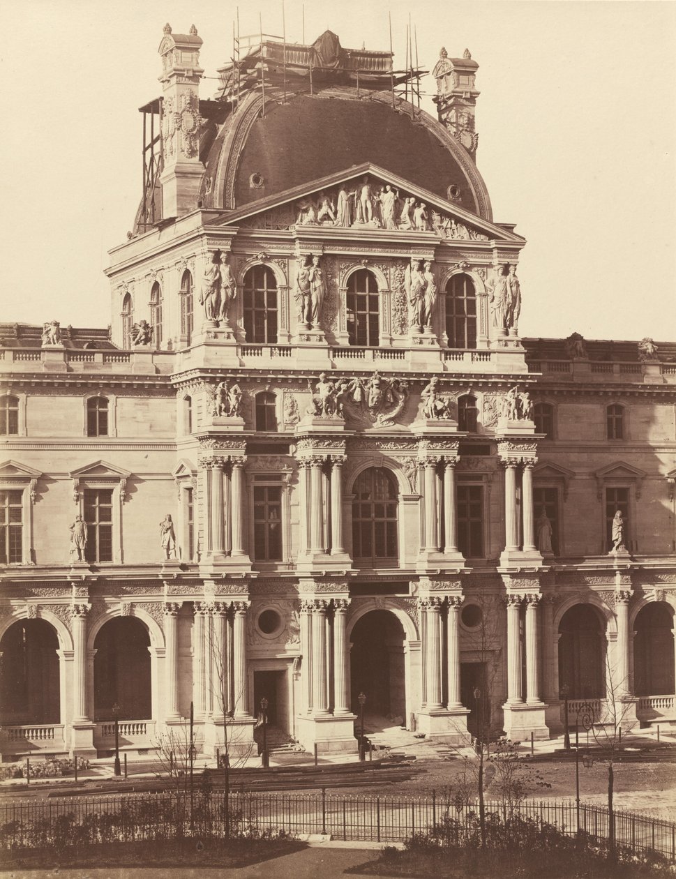 Vista do Louvre, 1855-1857. de Édouard Baldus