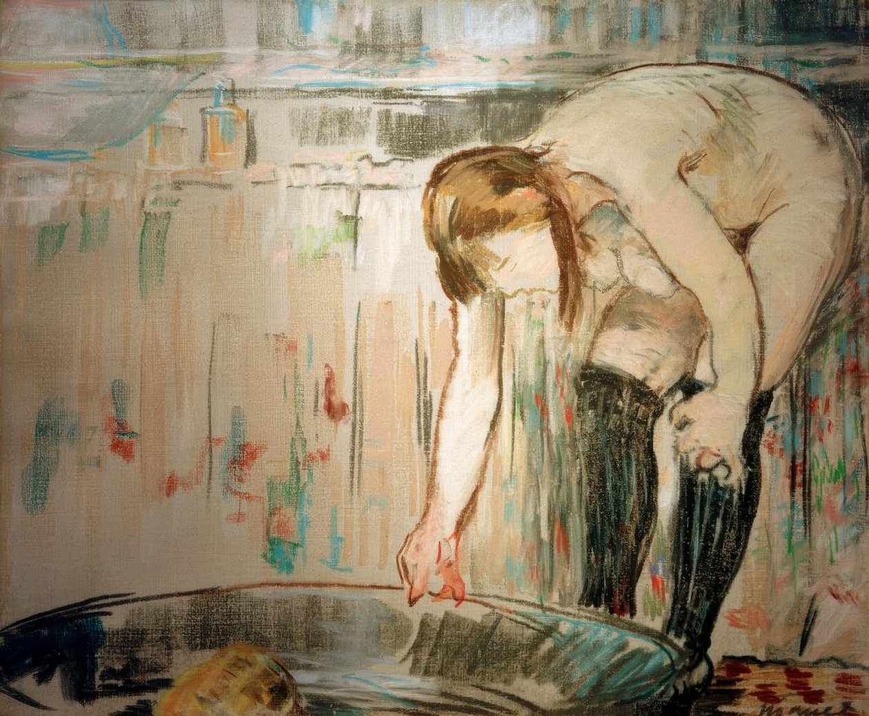 A mulher com a banheira de Édouard Manet