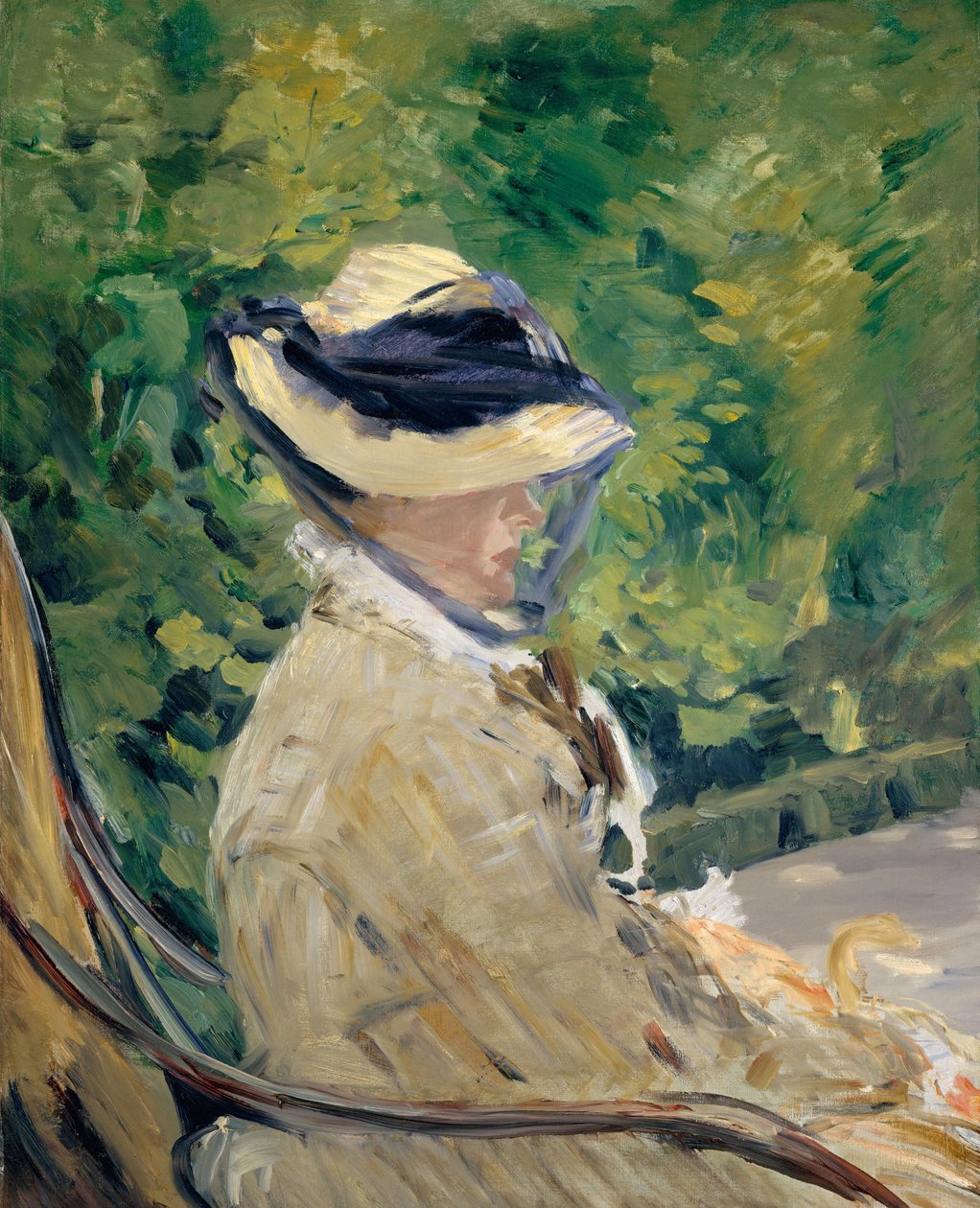 Madame Manet em Bellevue de Édouard Manet