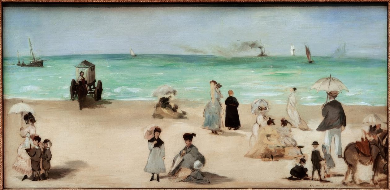 Na praia de Boulognesur-Mer de Édouard Manet