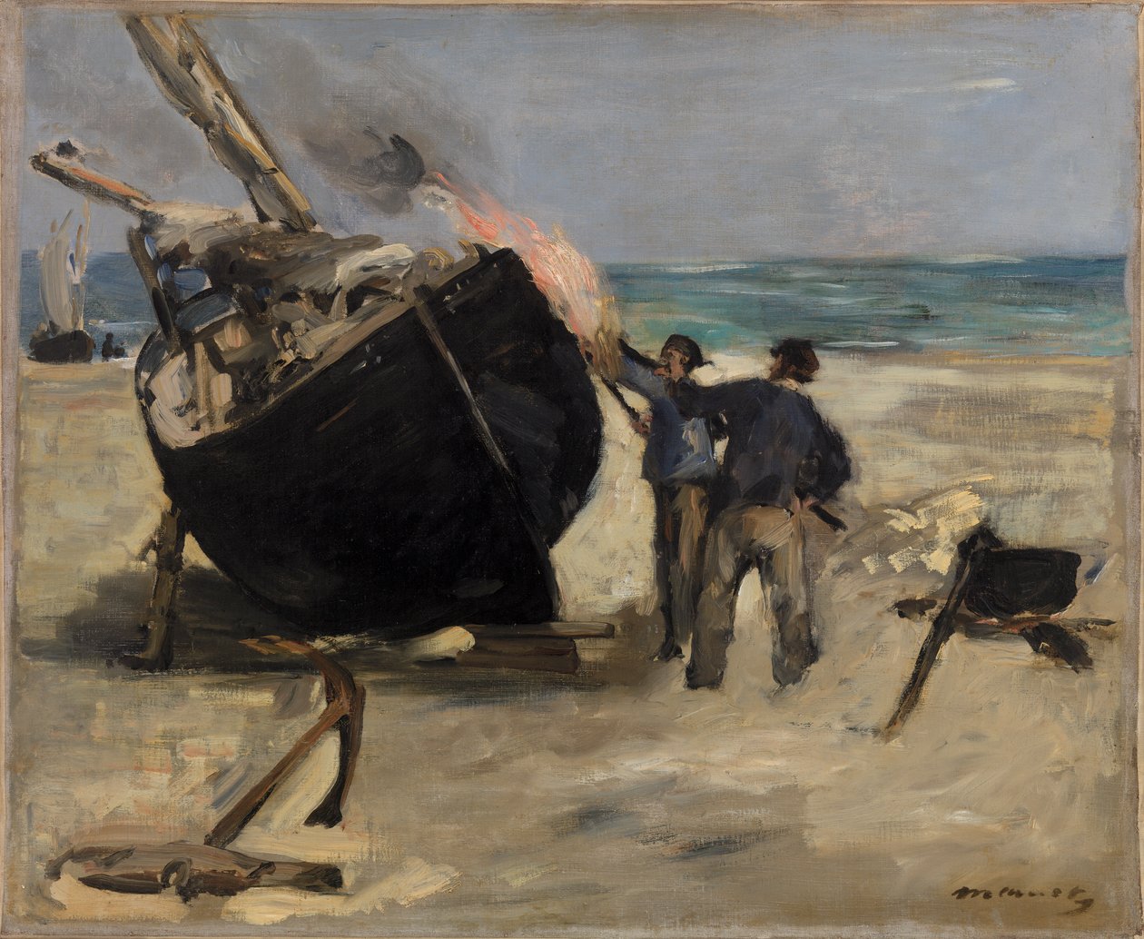 Aterrar o Barco de Édouard Manet