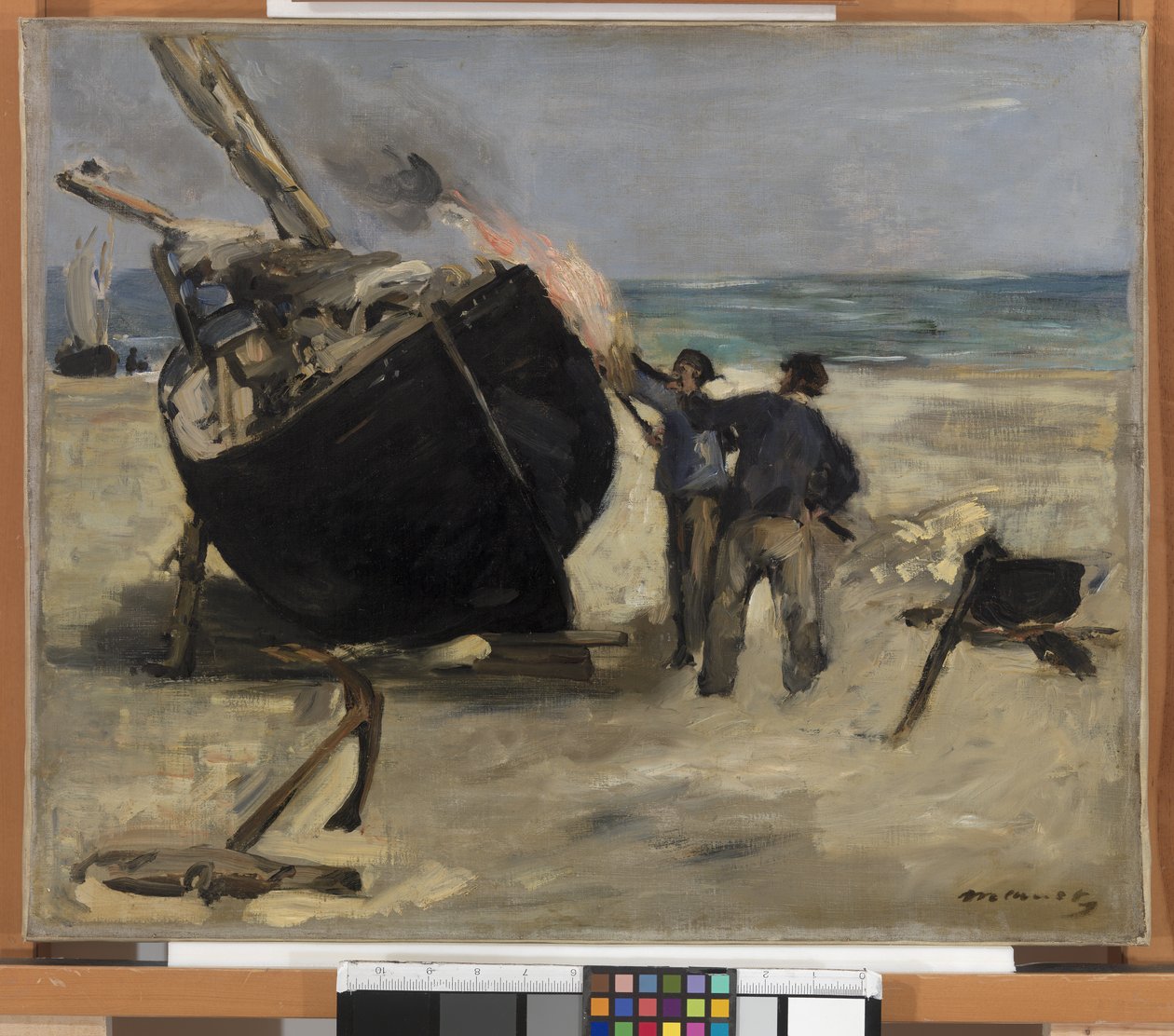 Tarring the Boat, 1873 de Édouard Manet