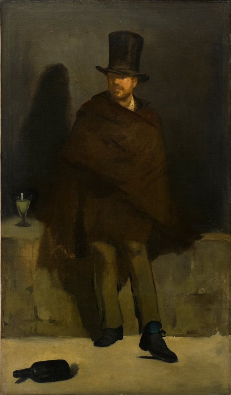 O bebedor do absinto, 1859 de Édouard Manet