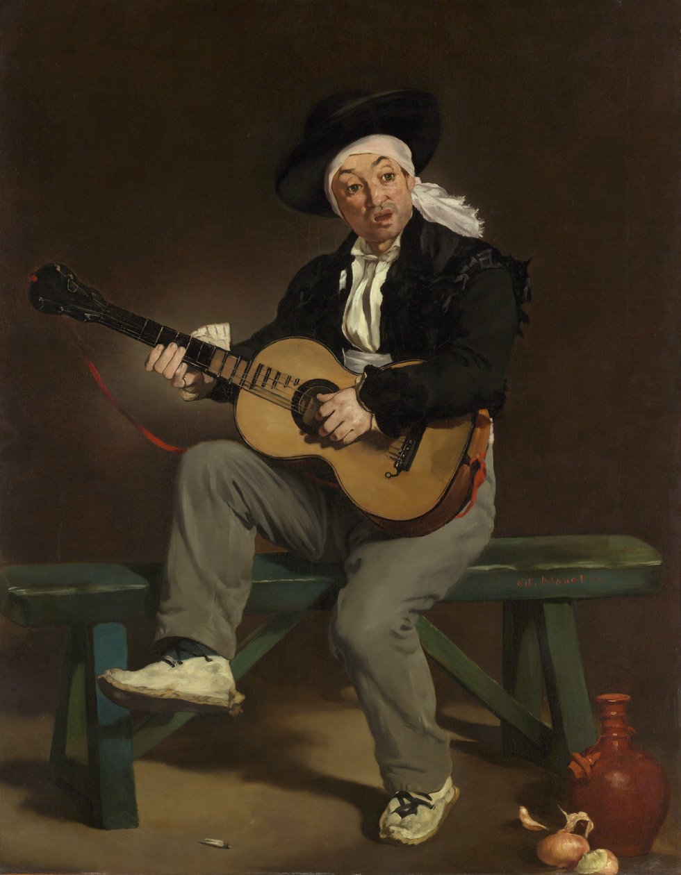 O cantor espanhol, 1860. de Édouard Manet