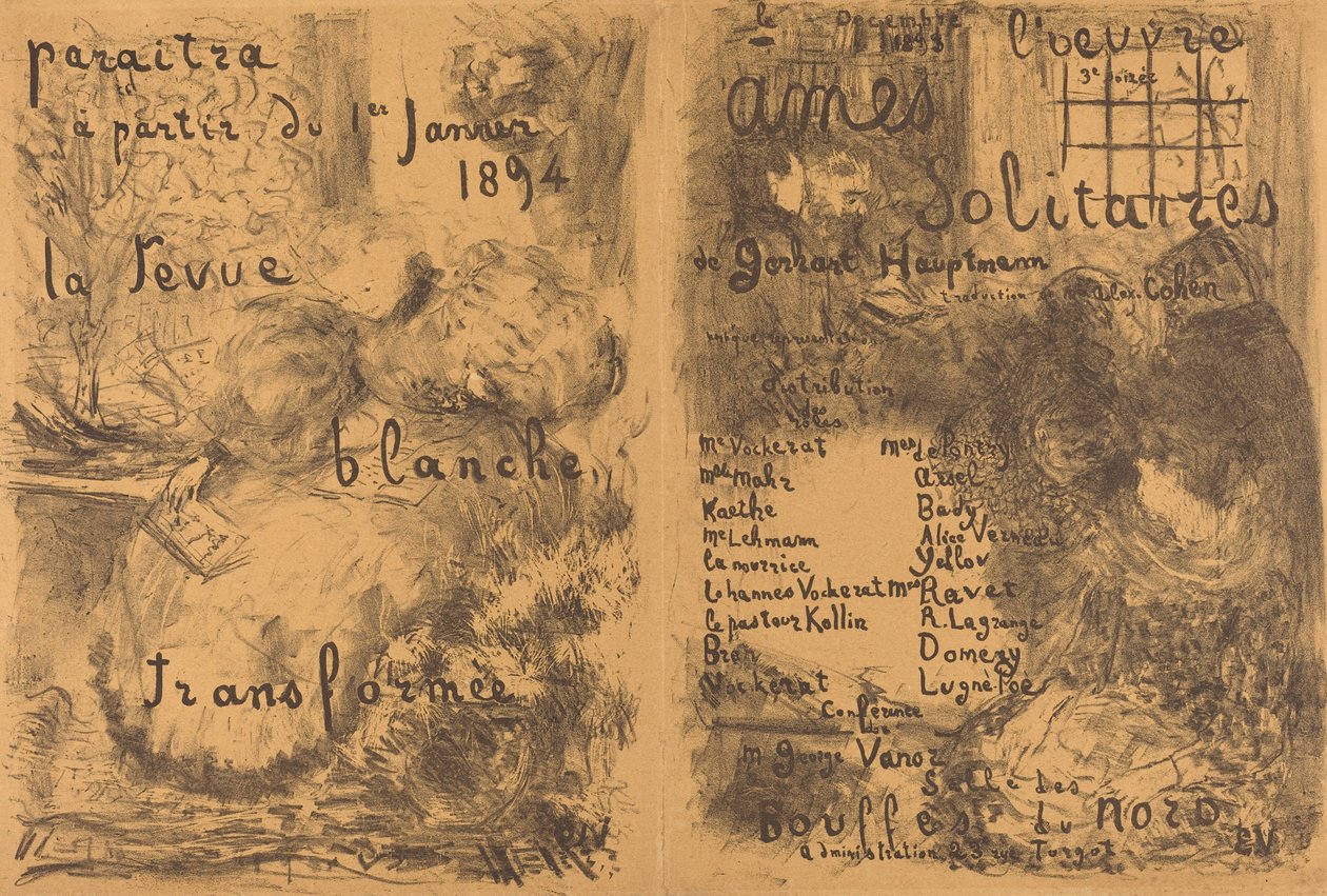 Almas Solitárias, 1893. de Edouard Vuillard