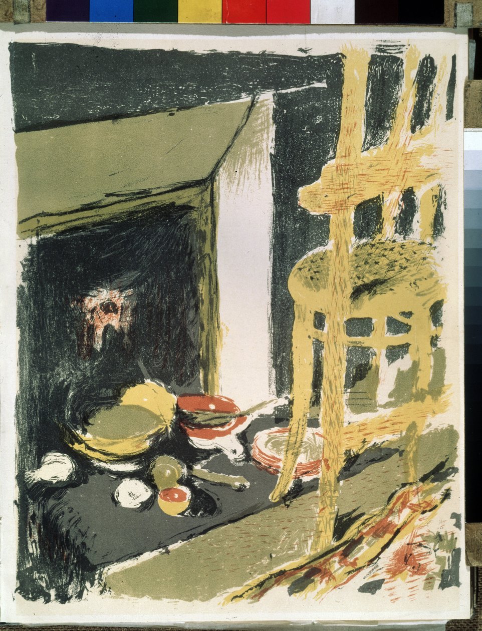 Na lareira da casa de Edouard Vuillard