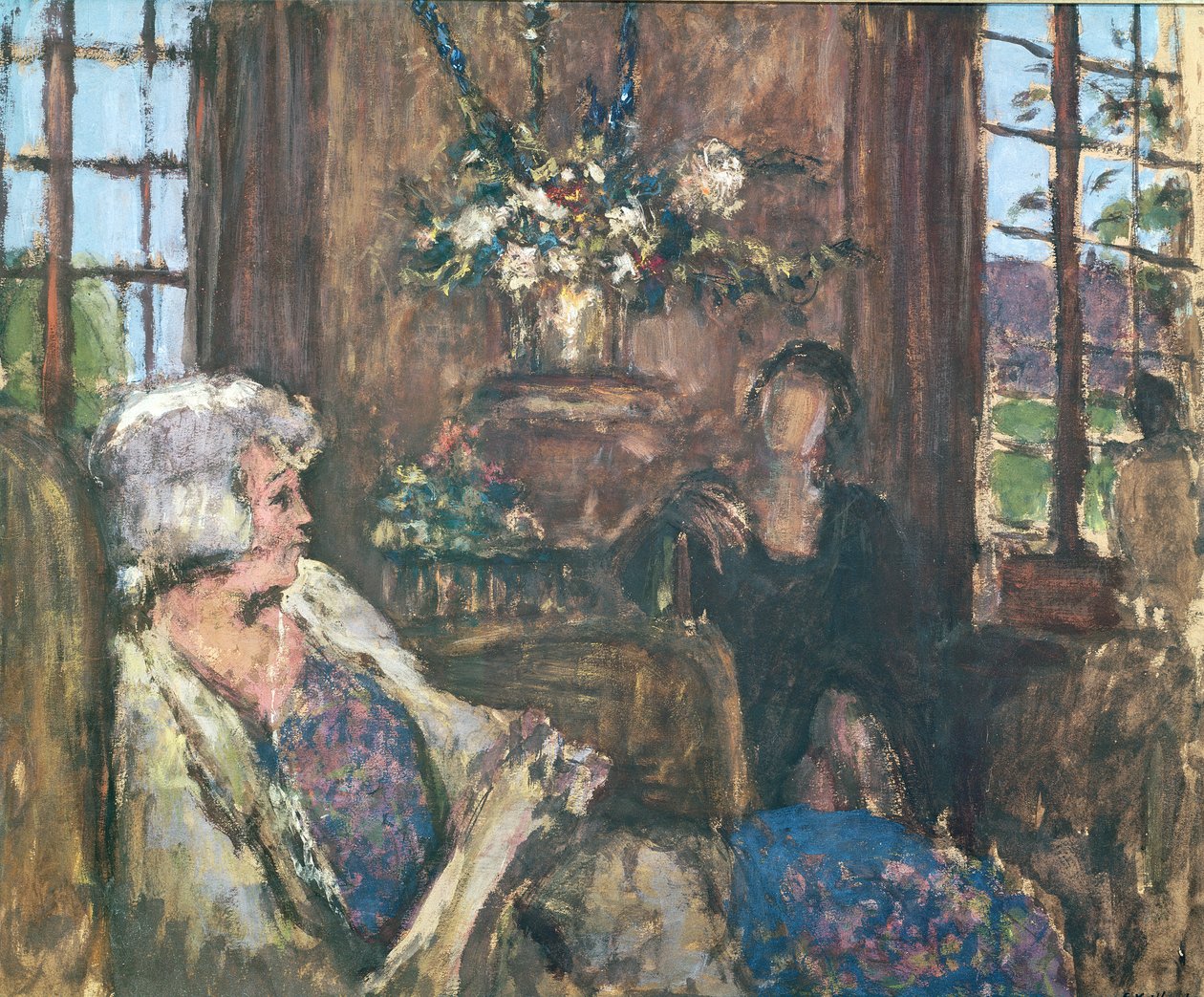 Interior (guache) de Edouard Vuillard