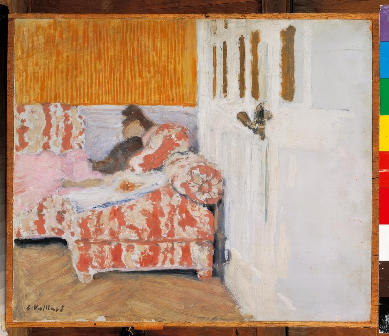 No sofá (O quarto branco) de Edouard Vuillard