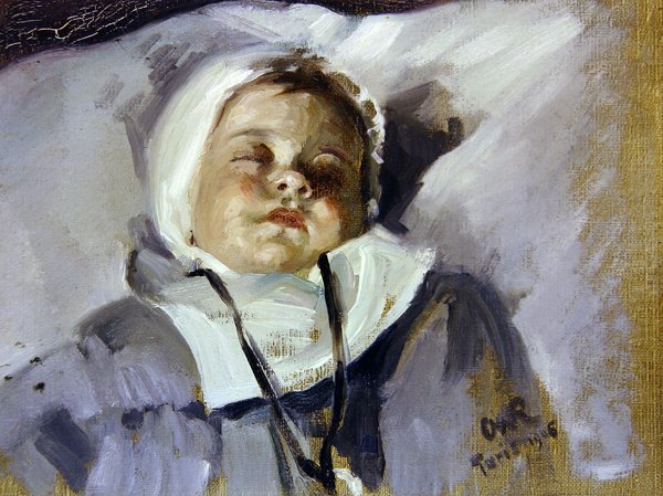 Criança que dorme de Henry Charles Fehr
