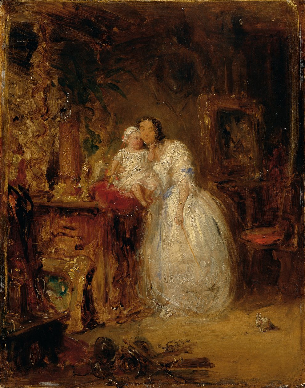 Esposa e filha do artista de Eduard Ender