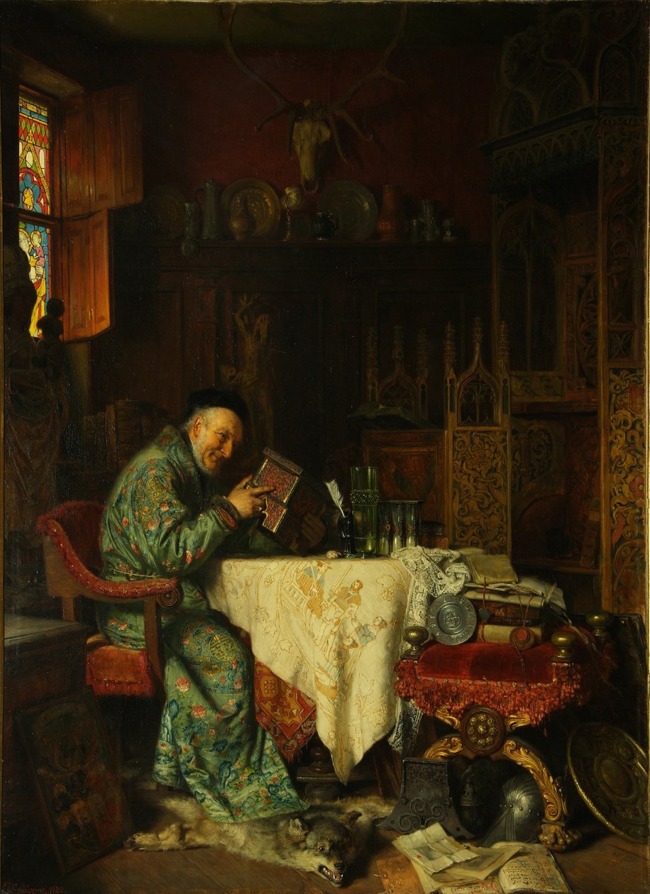 O Colecionador, 1880 de Eduard Gruetzner von