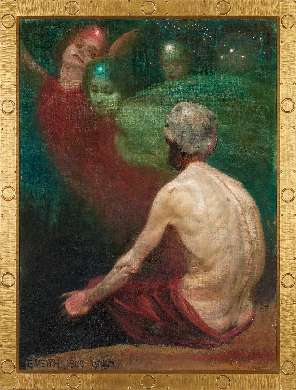 Alberich e as Rhinemaidens de Eduard Veith